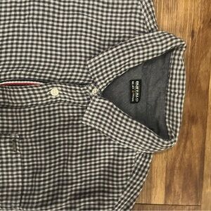Buffalo Men’s Navy and White Check Button-Up Shirt
